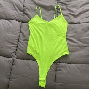 Lime green bodysuit